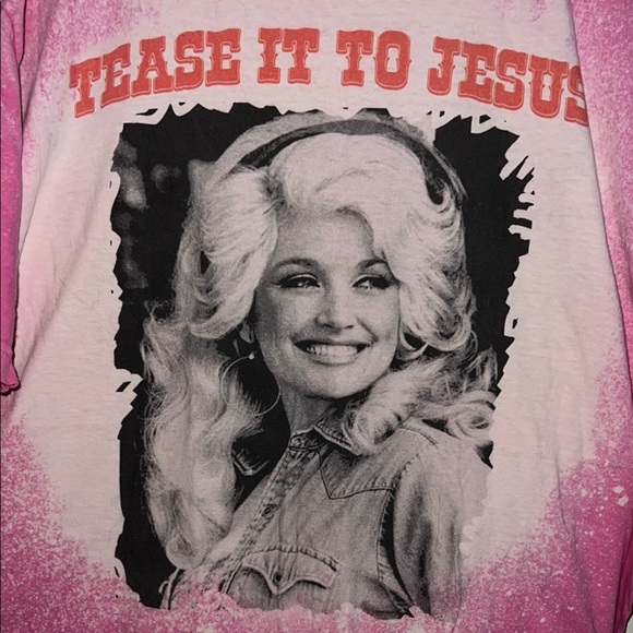 Pink Dolly Parton Graphic Tee - Short Sleeve - Picture 3 of 5